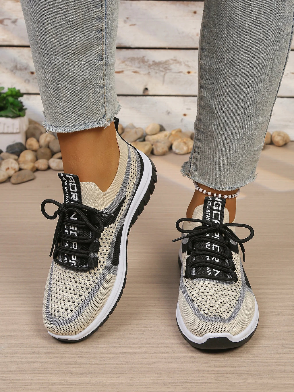Zapatillas Informales de Lona para Mujer con Cordones