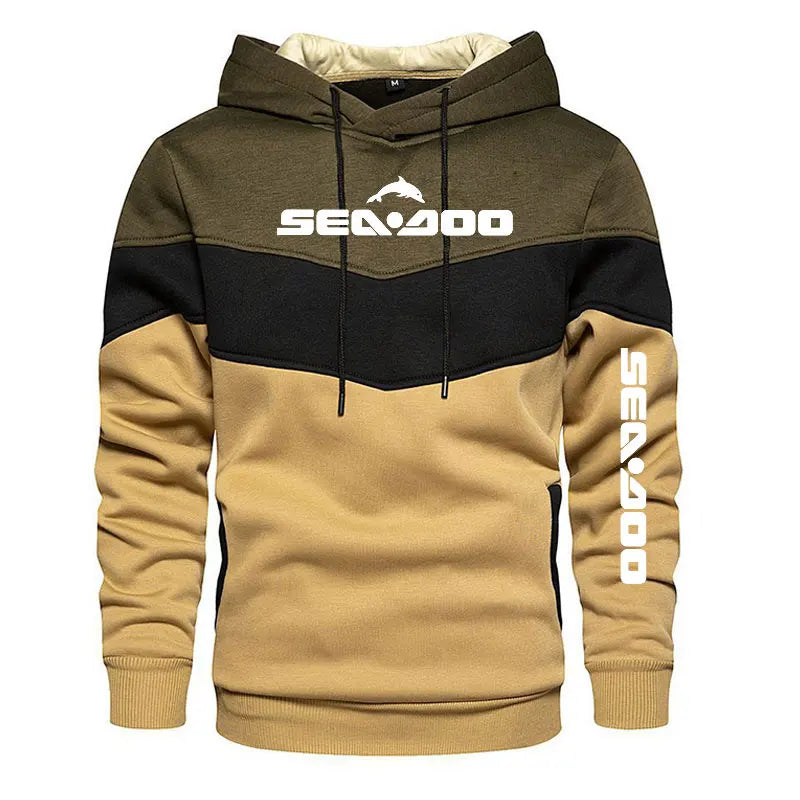 Sea Doo-Sudadera con capucha para hombre, jersey de manga larga con bolsillos, estilo deportivo informal, de calle, a la moda, para Otoño e Invierno