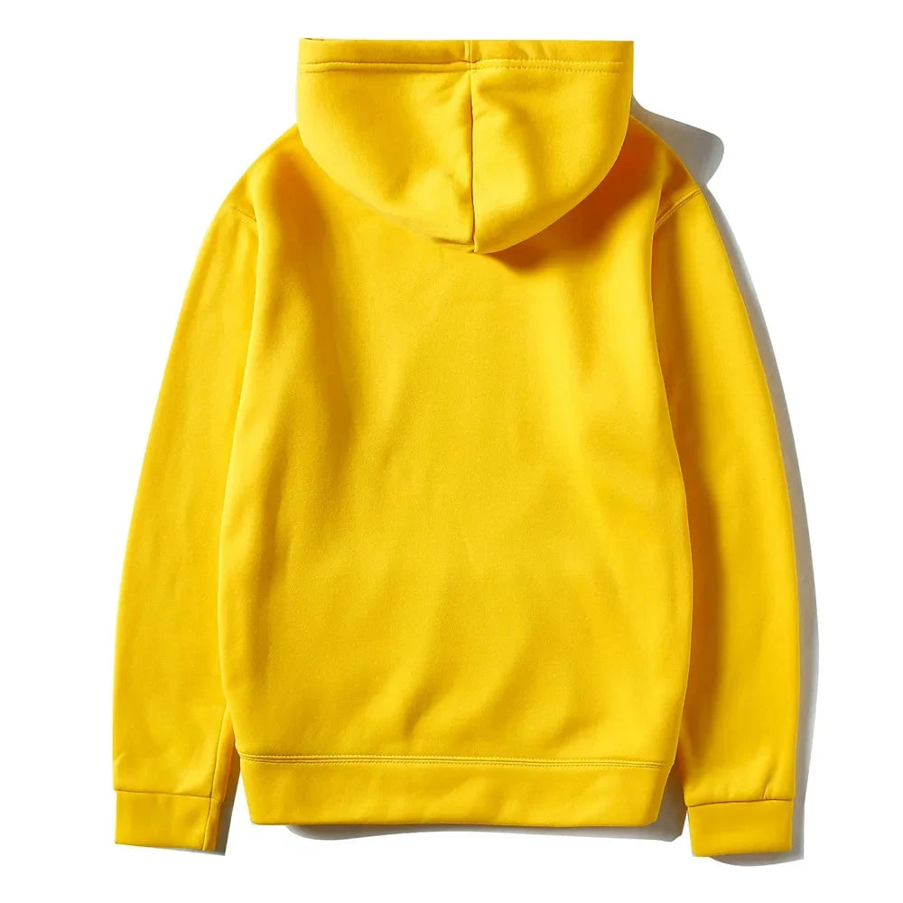 Sudadera con Capucha Casual para Hombre y Mujer, Color Sólido