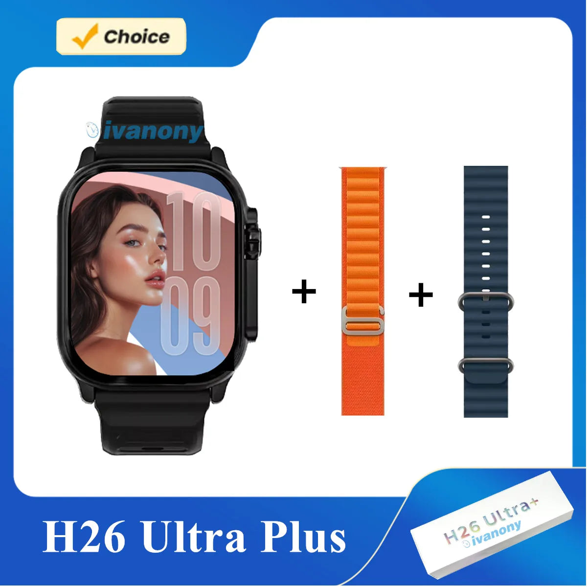 Reloj Inteligente H26 Ultra Plus AMOLED Brujula