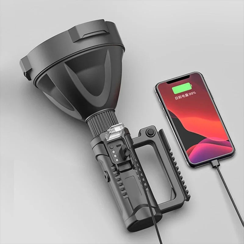 Linterna LED de Largo Alcance para Camping y Pesca