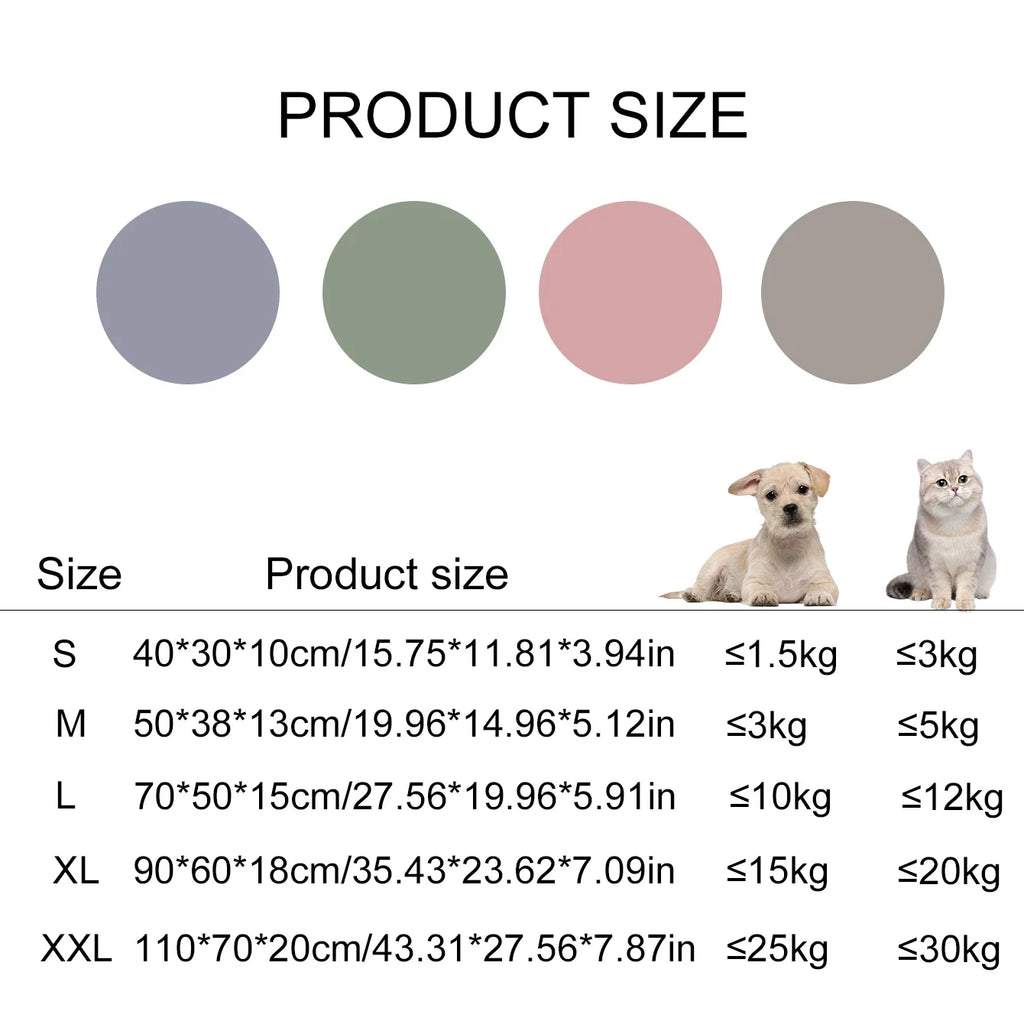 Cama y Sofá para Mascotas - Cojín Cálido para Perros y Gatos