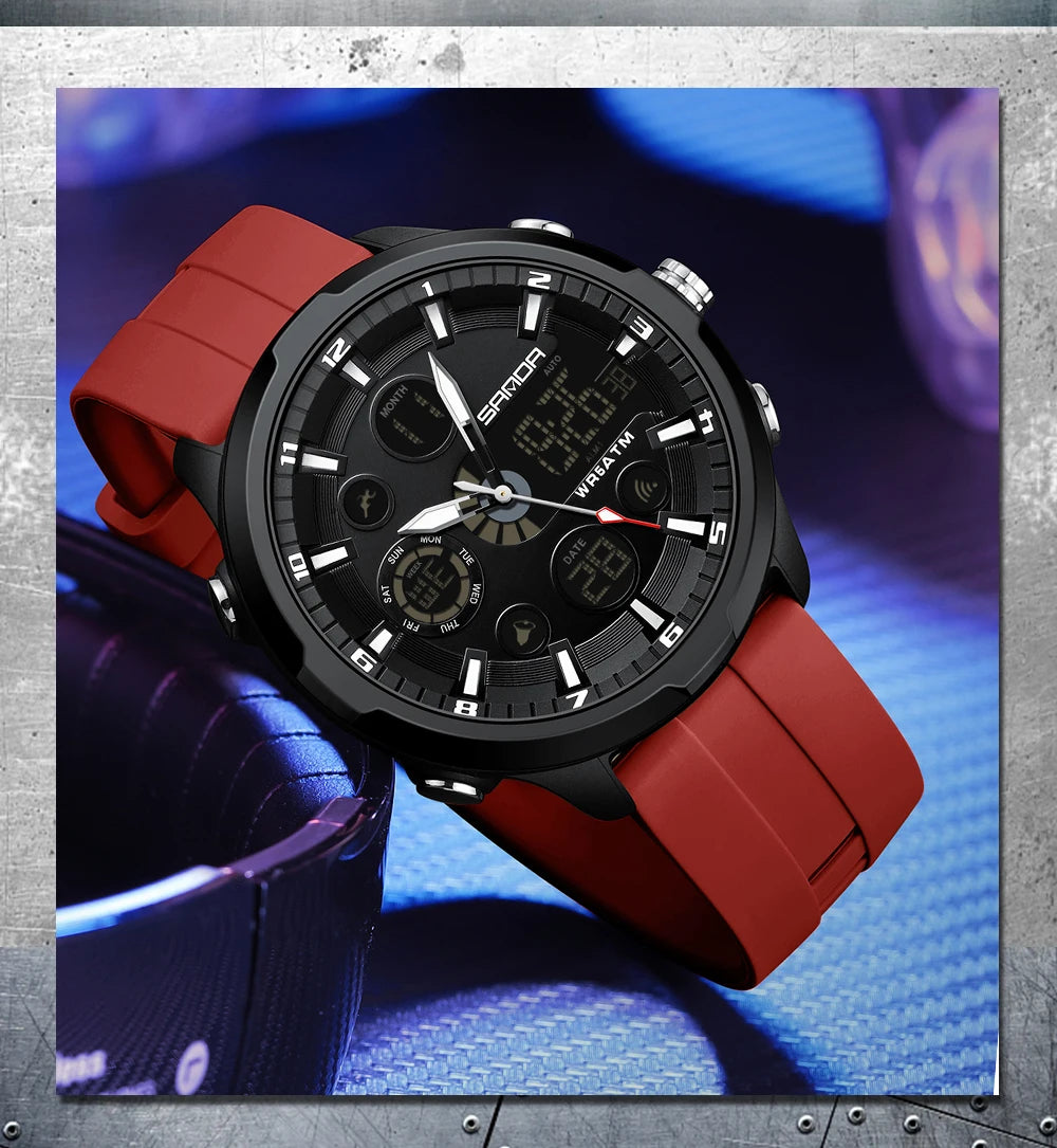 Reloj Militar Digital SANDA G Doble Pantalla para Hombre