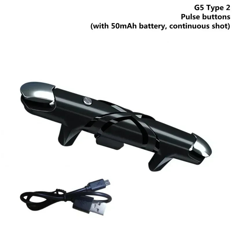 Controlador de juego móvil G5 para PUBG, gatillo de juego, tirador, puntería, botón de tecla ABS, Joystick para IPhone, Android, Smartphone