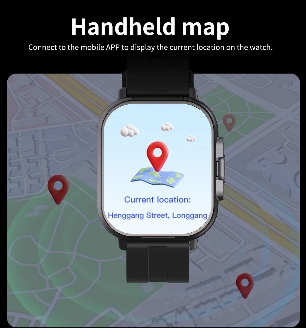 BT llamada diente azul auriculares relojes 2,01 "auriculares 2 en 1 reloj inteligente ritmo cardíaco deporte Fitness pulsera TWS auricular Smartwatch