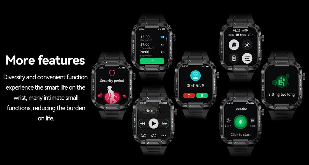 Reloj Inteligente con Monitor de Actividad Física y Bluetooth