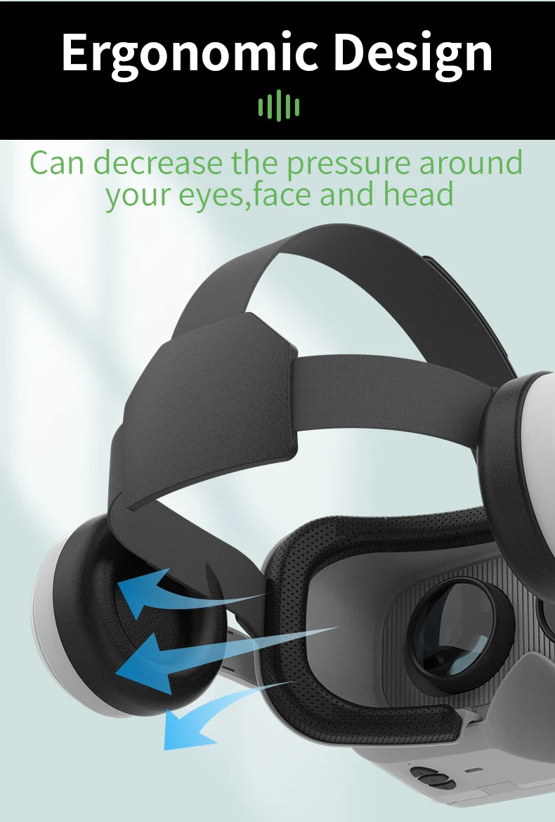 Gafas de realidad Virtual VR, dispositivos de auriculares 3D, lentes para casco Viar, inteligentes para teléfonos inteligentes, auriculares para teléfono móvil Realidade