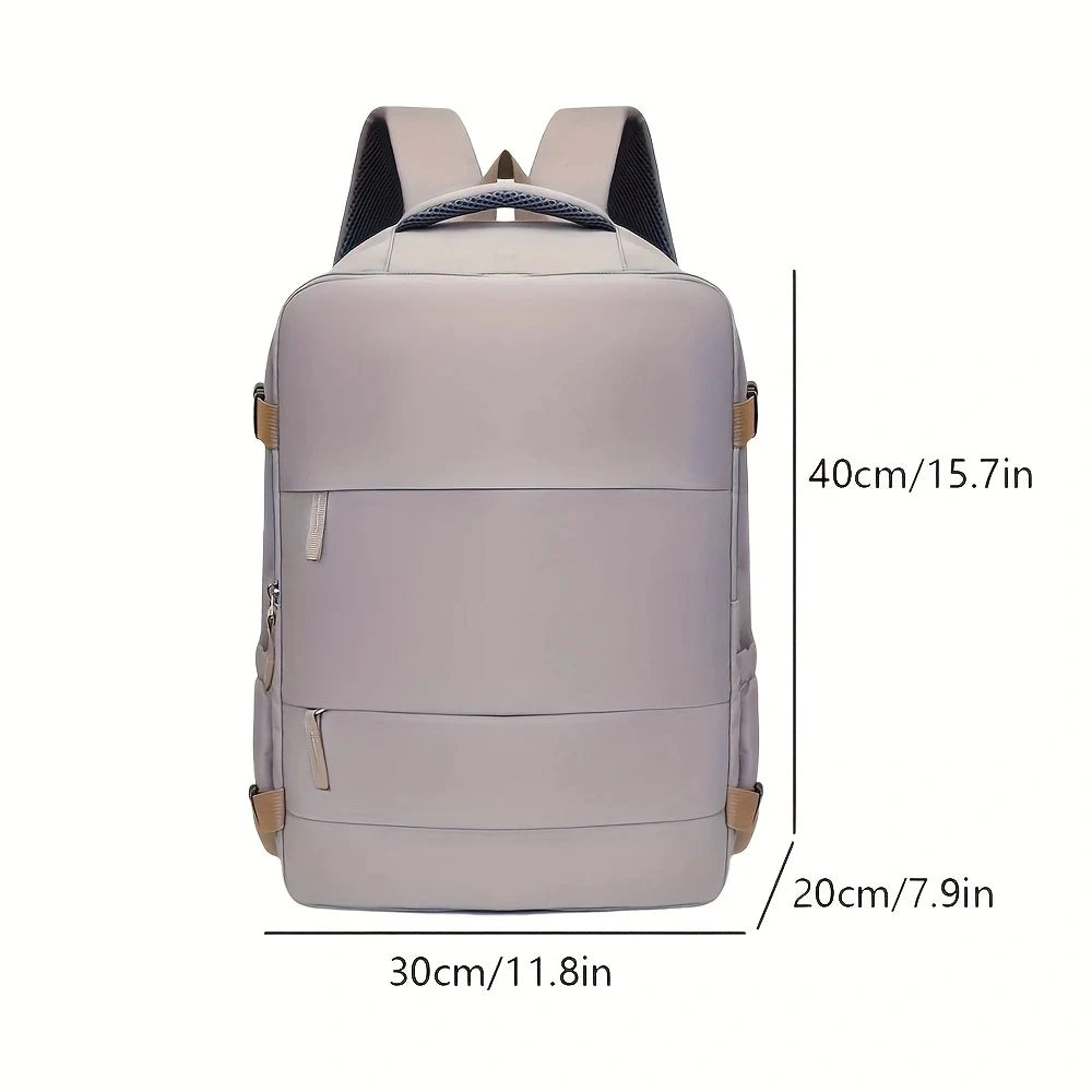 Mochila de Viaje Versátil 180°, Expandible con Compartimento para Laptop