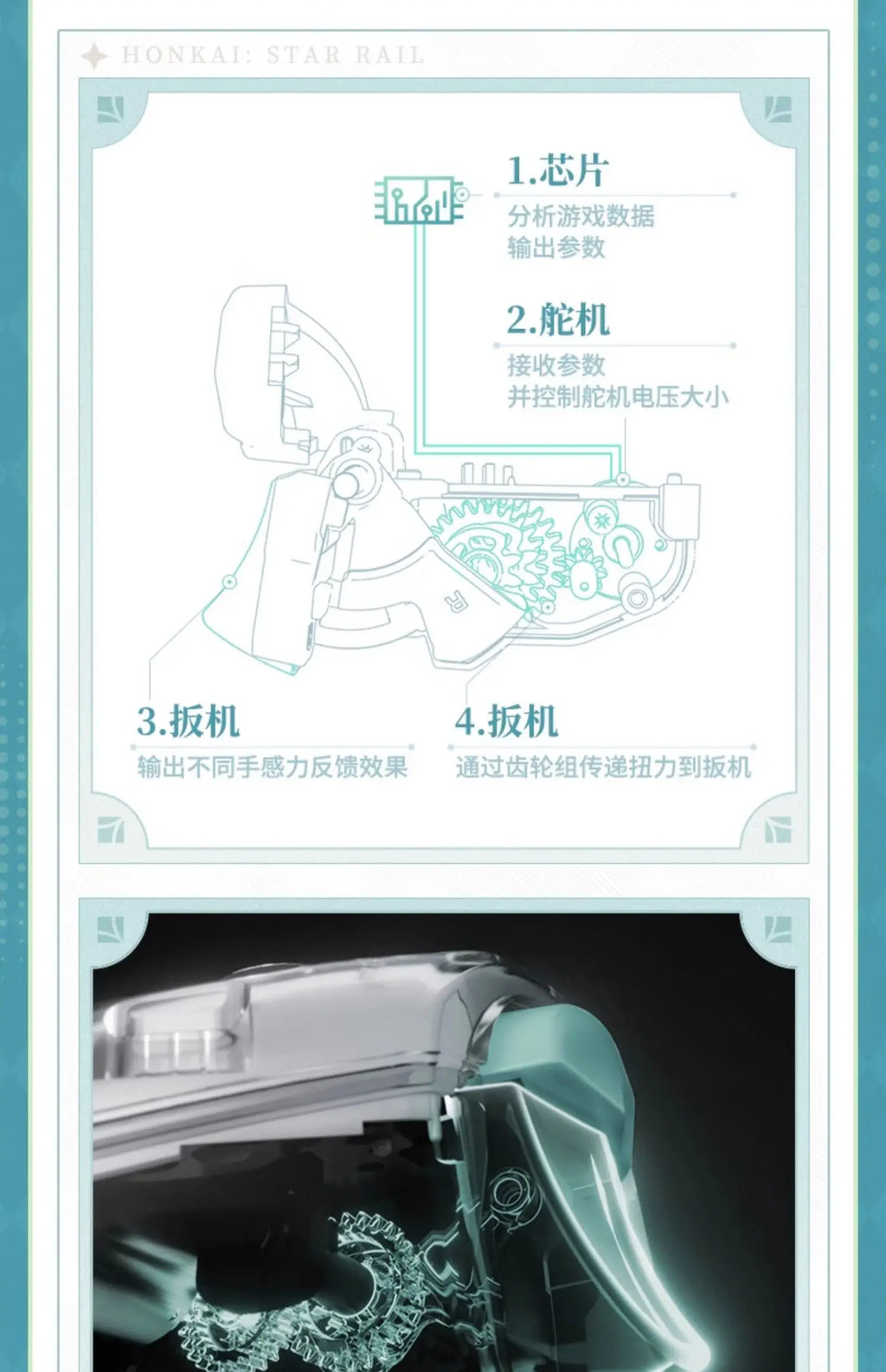 Controles de juego inalámbricos miHoYo Genshin Firefly AR-26710 Honkai: Star Rail, personalizados para Xbox.