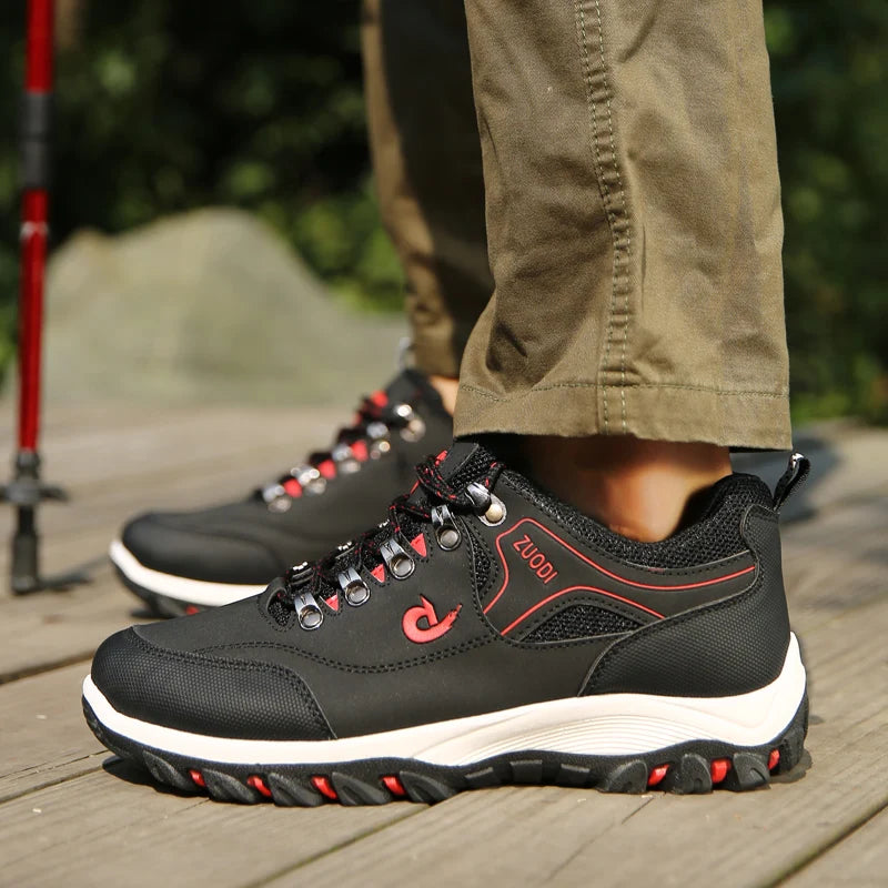 Zapatos informales de cuero para hombre, zapatillas deportivas para correr, Tenis ligeros para caminar, Otoño e Invierno