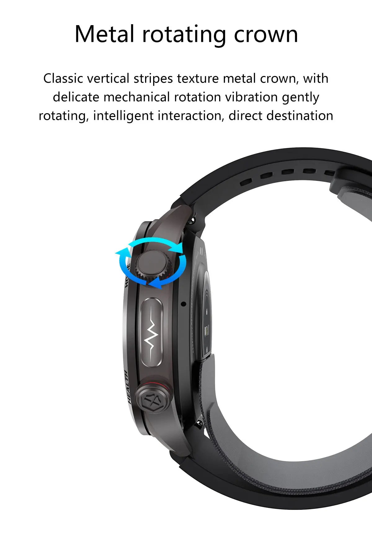 Reloj Inteligente con Airbag para Presión Arterial Precisa, ECG y NFC
