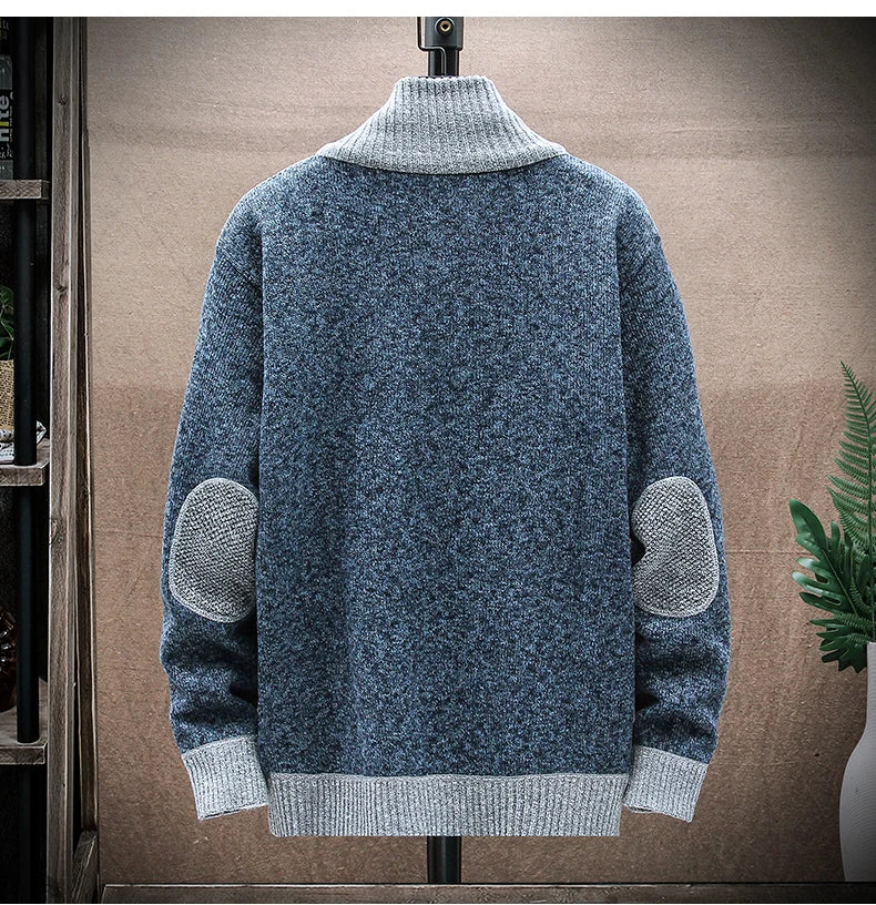 Cárdigan de Punto para Hombre | Cuello Alto con Cremallera