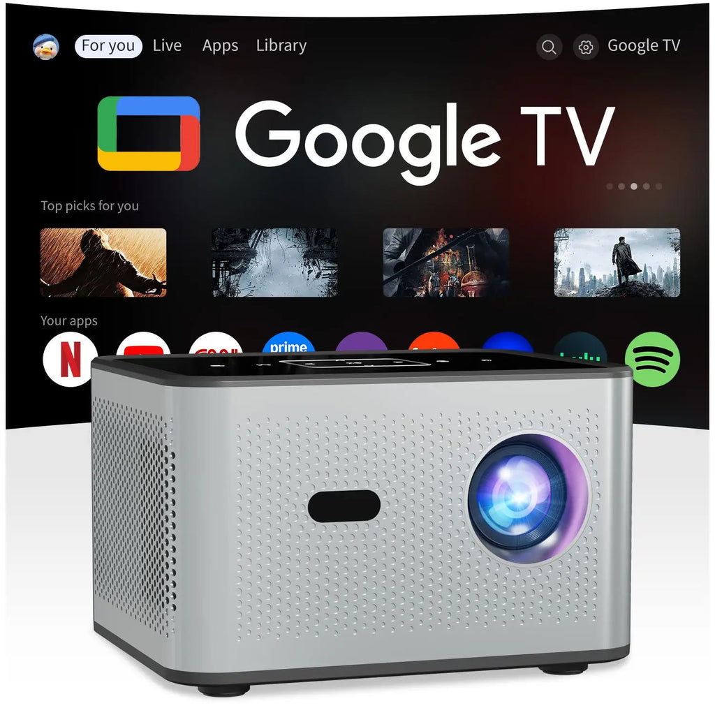 Proyector inteligente Xnano X3Pro nativo 720P Android 11 190ANS 4K decodifica doble WiFi BT5.0 cine portátil en casa