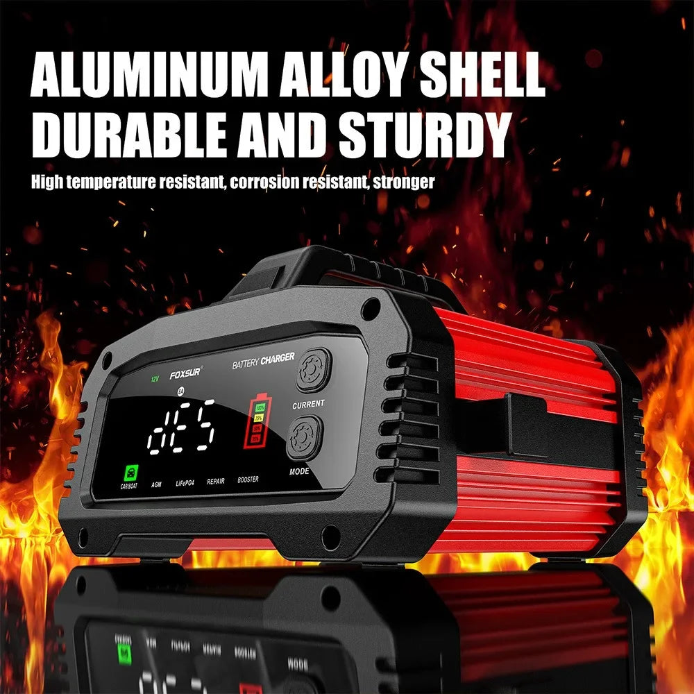 Cargador de Batería Inteligente 25A/15A | 12V-24V | GEL AGM LiFePo4