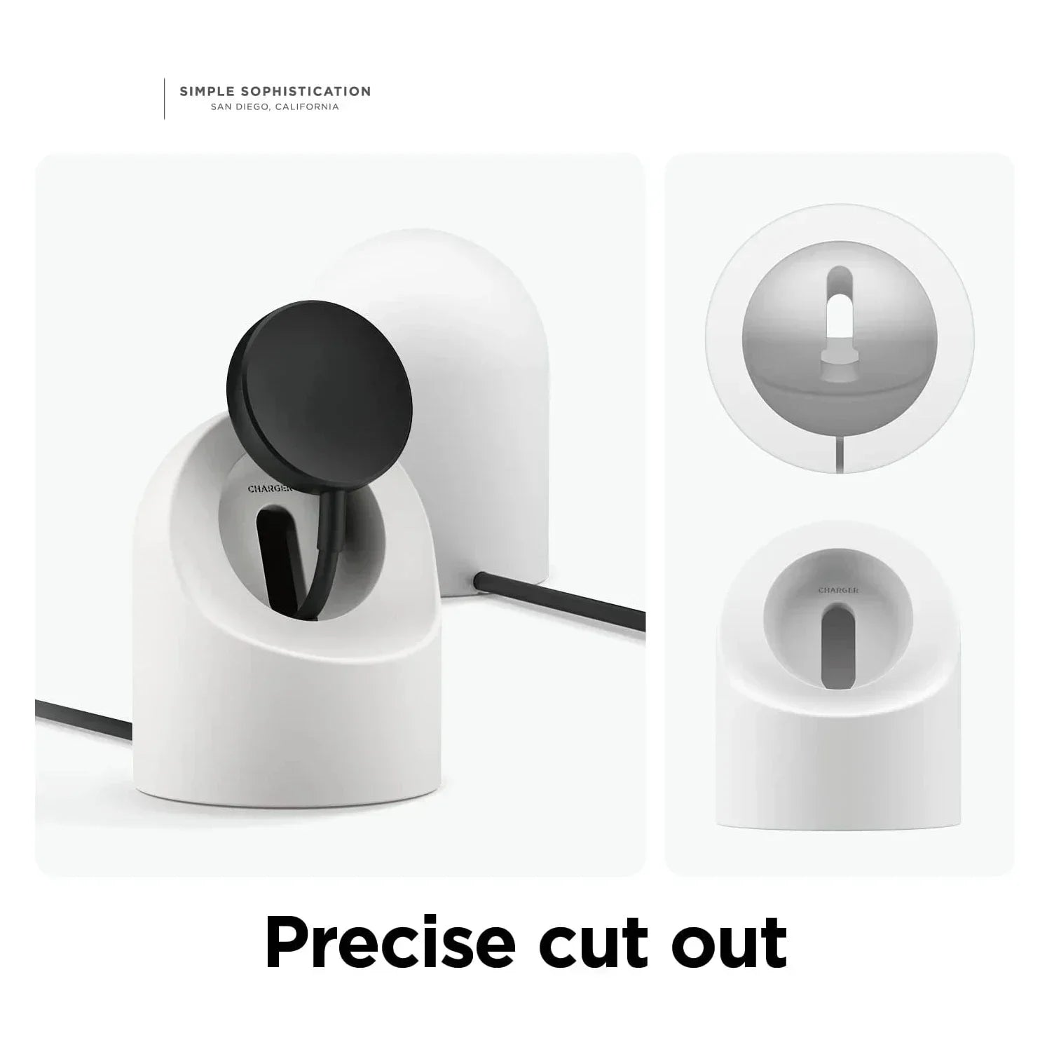 Soporte de Carga Compatible con Samsung Galaxy Watch 9 8 7 6 5, Base de Silicona para Cargador de Galaxy Watch 5 6 7 8 9 Pro