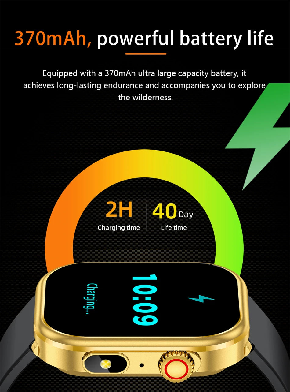 Smartwatch LIGE para mujer y hombre, pantalla 2,01", IP68, llamadas Bluetooth