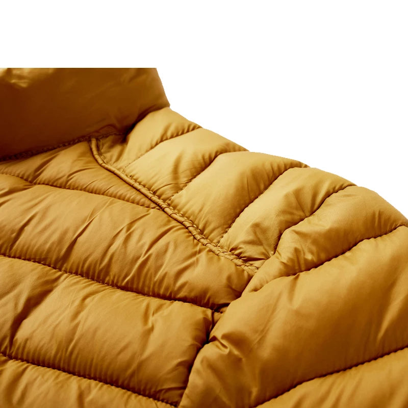 Chaqueta Acolchada con Capucha para Hombre – Abrigo de Invierno
