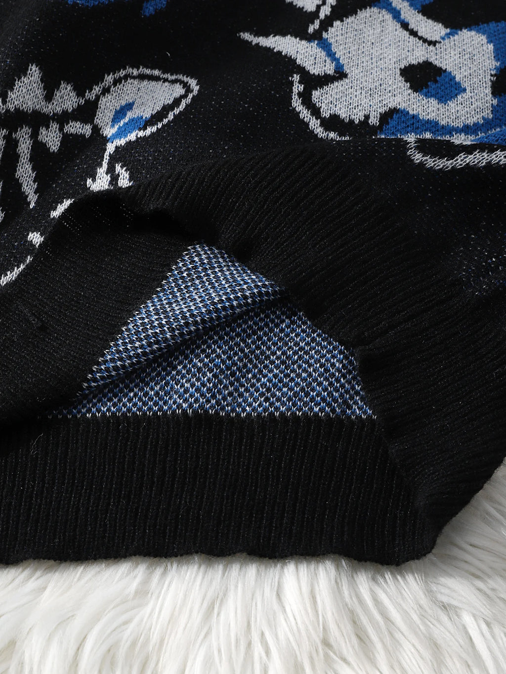 Suéter de Punto Jacquard Dragon Roar, Cuello Redondo para Hombre