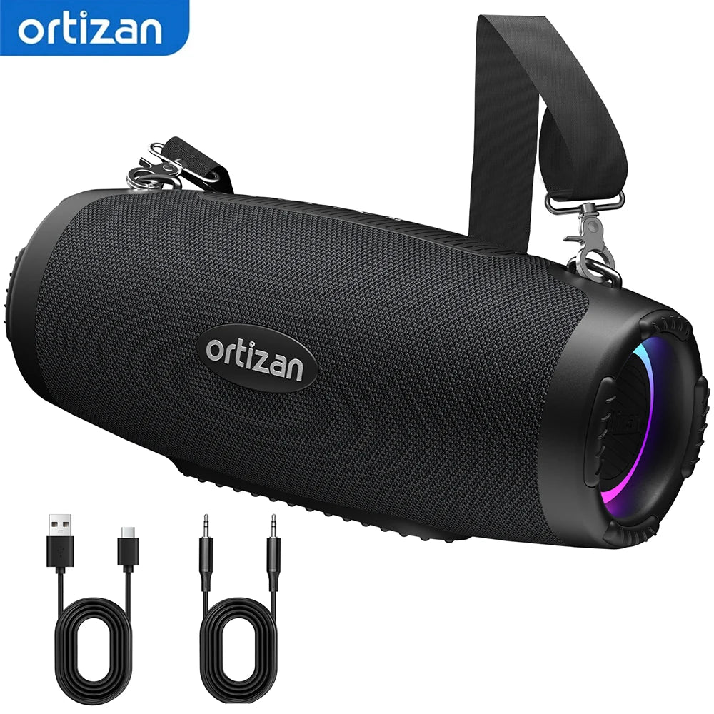 Ortizan M8 Altavoz Bluetooth 6.0 Portátil 60W IPX7