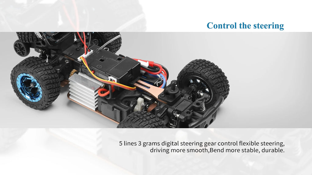 WLtoys 284131/284161/284010/32221 con Luces LED, 2.4G, 4WD, 30 km/h, Chasis Metálico, Coches RC Eléctricos de Alta Velocidad para Derrapes Todoterreno
