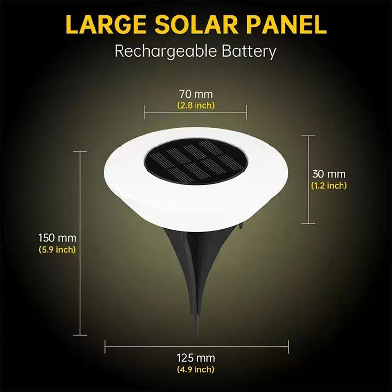 Luz Solar para Jardín, Paquete de 1/2/3/4 Unidades, Impermeable para Exteriores, Lámpara para Caminos, Iluminación de Paisaje para Patio, Entrada y Pasillos