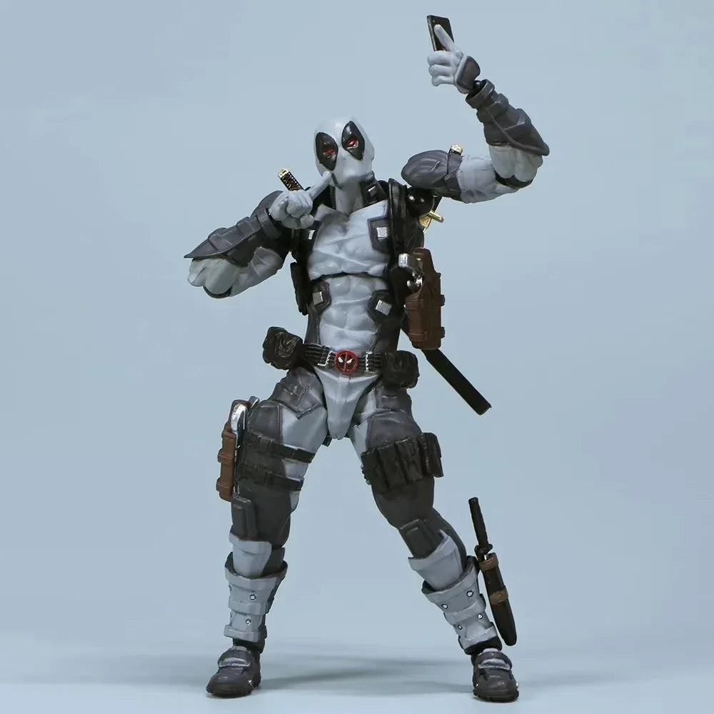 INCREDIBLE YAMAGUCHI Deadpool & Wolverine 2,0 figura de acción gris mutantes articulación móvil KAIYODO Wade modelo película juguetes para niños regalo