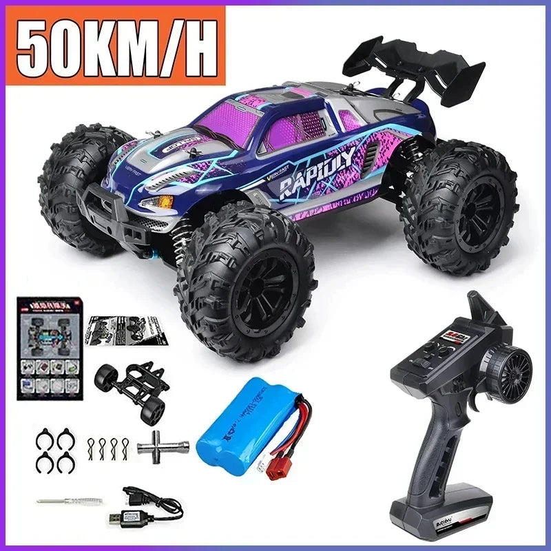 JJRC -Q130 sin escobillas de alta velocidad 70 KM/H4X4 todoterreno 2,4G 4WD Control remoto RC coche 4WD Racing Monster Racing Boy juguete para regalo 1:16
