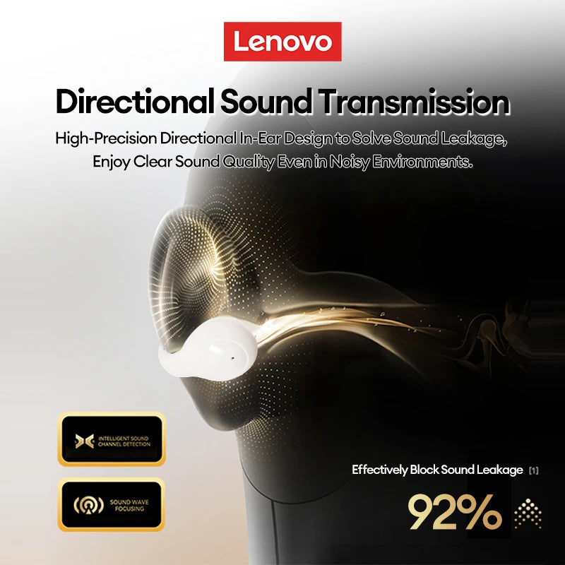 Auriculares Lenovo LP25 OWS Bluetooth 5.4 con Clip Inalámbricos
