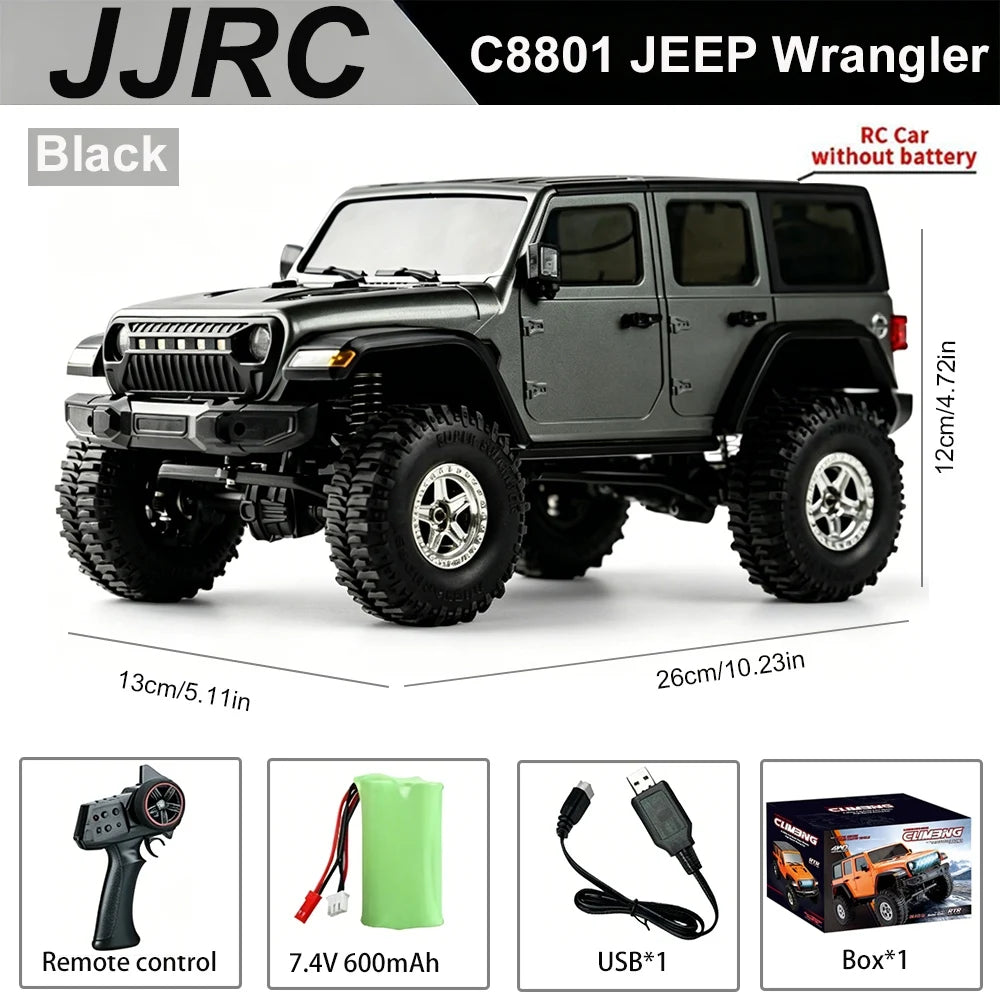Auto RC JJRC C8801 Jeep Wrangler 4WD 1:18 Control Remoto