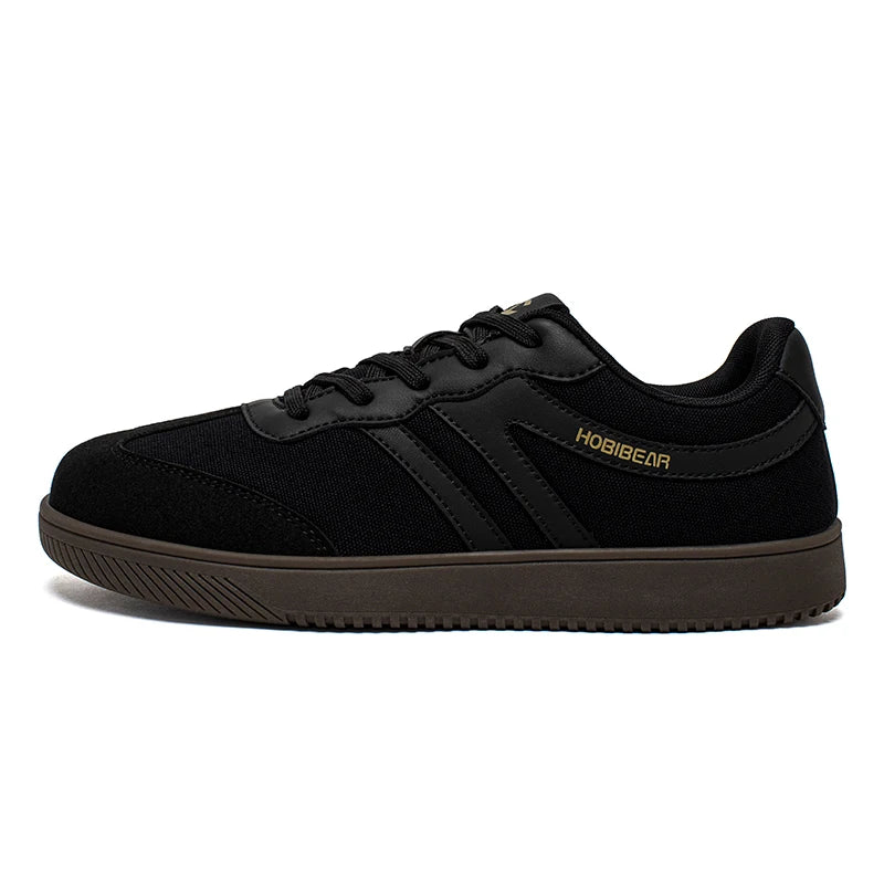 HOBIBEAR Zapatos de punta ancha para hombre y mujer, zapatillas de deporte de tela minimalista con cordones, zapatos casuales para caminar