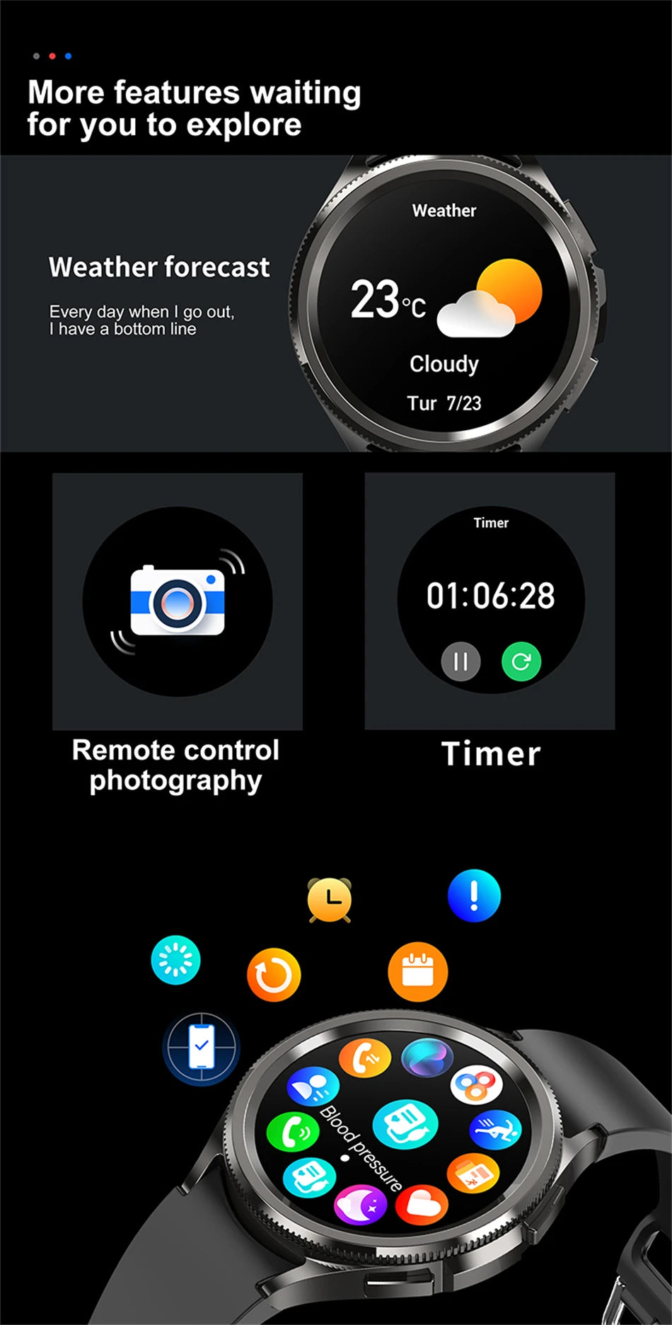 Reloj Inteligente 6 GPS Ritmo Cardíaco