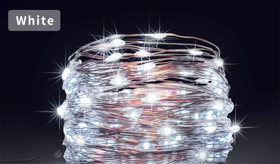 Guirnalda de Luces Solares 1000 LED para Jardín y Fiestas
