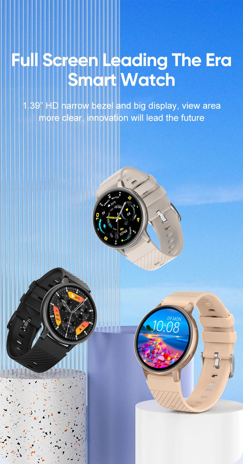 LIGE Reloj Inteligente Mujer Esfera Personalizada