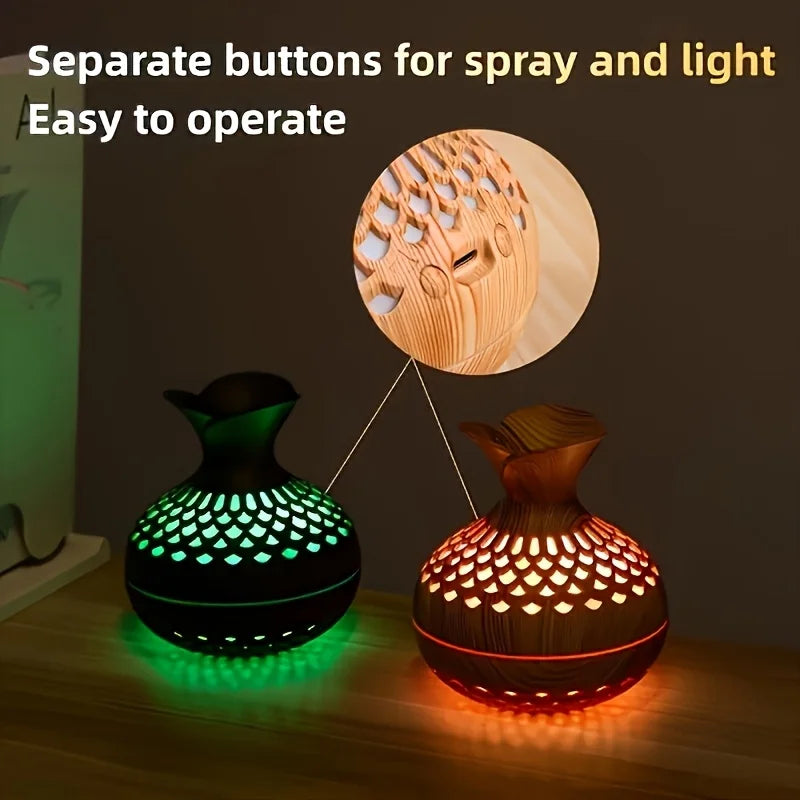 Humidificador de Flores con Luz de Ambiente