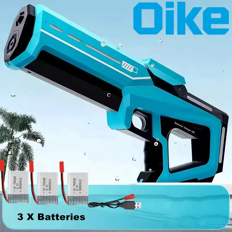 Pistola de Agua Eléctrica para Adultos, Potente Pistola de Agua Automática con Succión, Regalo de Verano, Juego para Playa, Piscina, Jardín, Diversión al Aire Libre