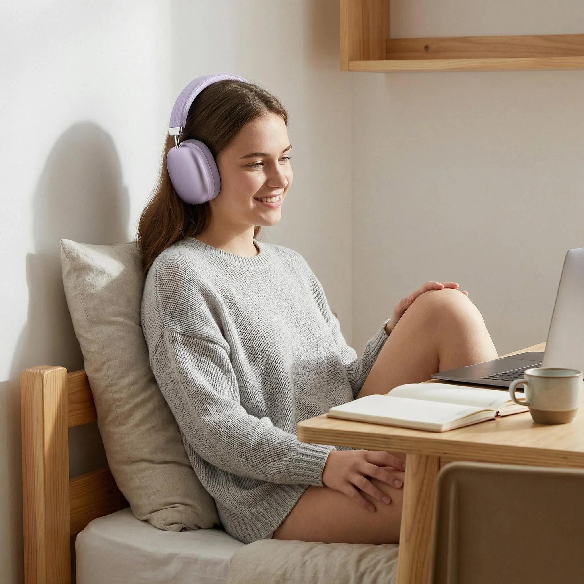Auriculares Diadema de Tela HiFi Cancelación Ruido