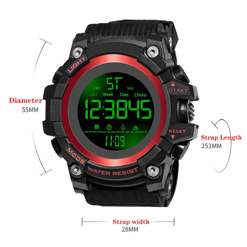Reloj Deportivo YIKAZE 50MM Digital LED Militar