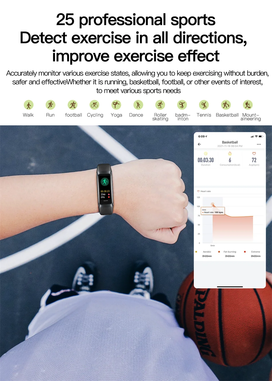 Reloj Inteligente AMOLED con Monitor de Temperatura