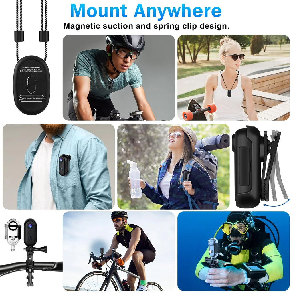 Cámara Deportiva 4K para Casco Moto y Bicicleta