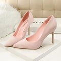 Zapatos de Tacón Alto 9cm para Mujer - Gamuza, Tallas Grandes