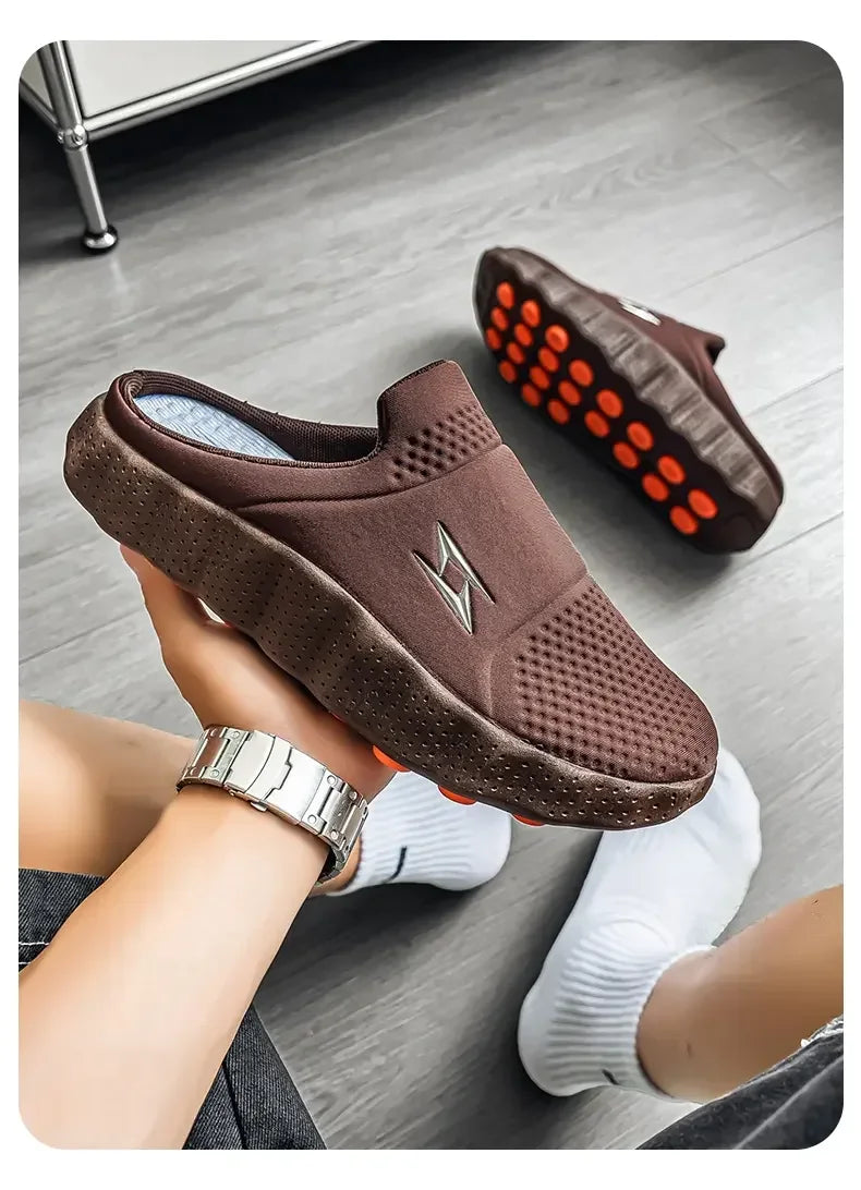 Mocasines casuales para hombre de tela transpirable y suela antideslizante