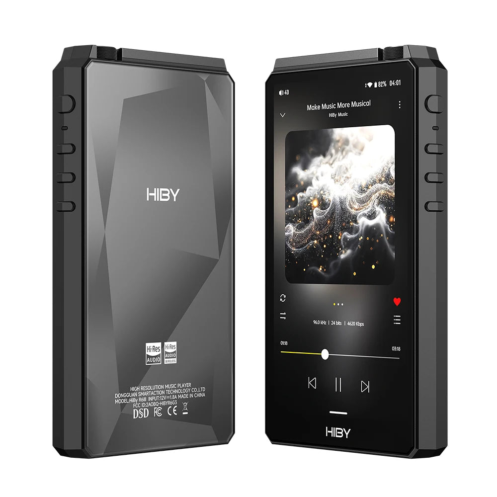 HiBy R6III 2025 / R6 Gen 3 Reproductor de Música Android 12 MP3 USB DAC HIFI WiFi Bluetooth 5.0 CS43198 *4 MQA16x DSD512 PCM768 4500mAh