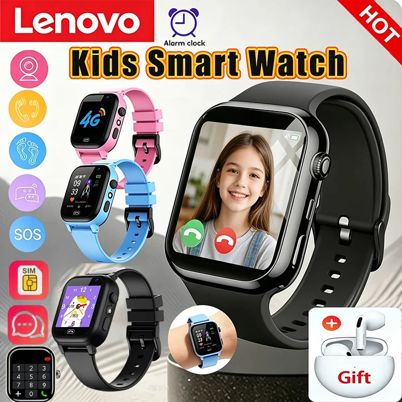 Reloj Inteligente Lenovo Niños GPS SOS Cámara