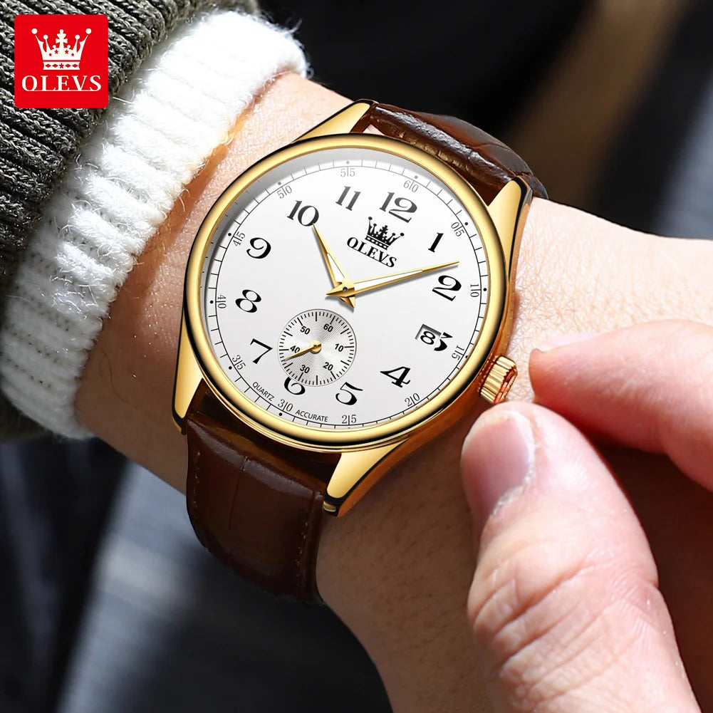 Reloj de Cuarzo OLEVS 3622 para Hombre, Resistente al Agua, Luminoso