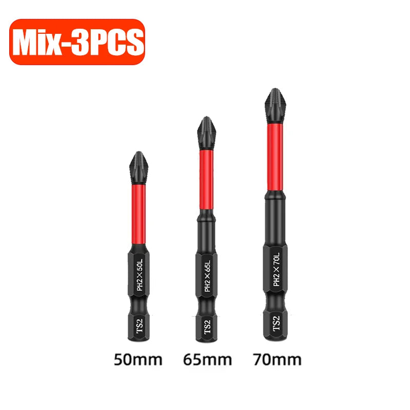 Set de Brocas PH2 de Impacto Magnéticas 5-60 Piezas