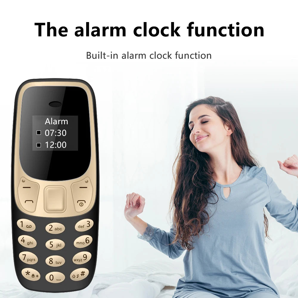 Mini teléfono móvil BM10, 2 tarjetas SIM, auricular Bluetooth, cambiador de voz, grabación de voz de baja radiación, teléfono móvil pequeño multilingüe