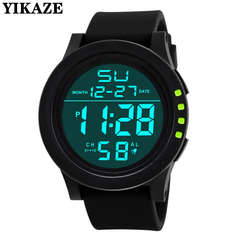 Reloj Digital para hombre, reloj deportivo para exteriores, reloj de pulsera militar multifunción resistente al agua, reloj electrónico automático para hombre