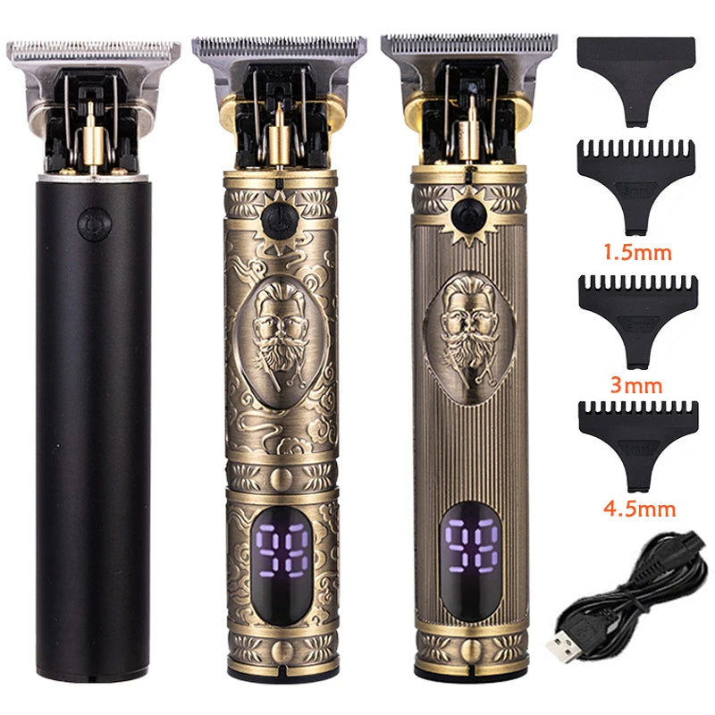 Afeitadora Inalámbrica T9 Recortadora de Pelo para Hombre