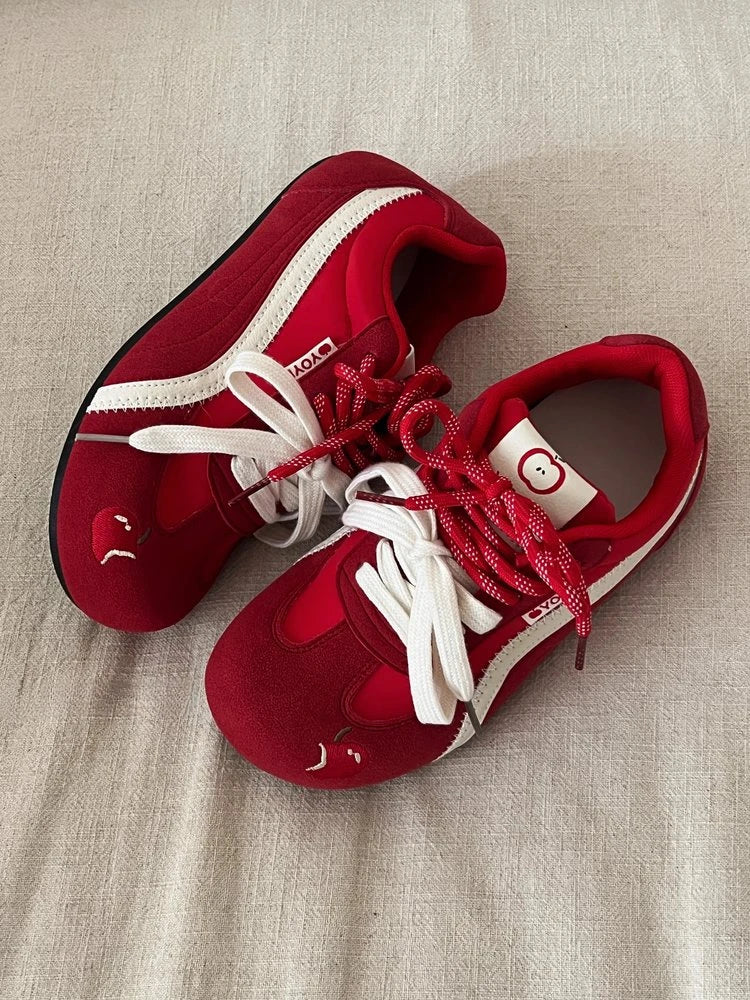 Zapatillas de Ballet Dopamina para Mujer, Primavera 2026 |   Zapatos Casuales Versátiles de Punta Redonda para Pies Anchos |   Zapatillas Retro Alemanas con Cordones Dobles
