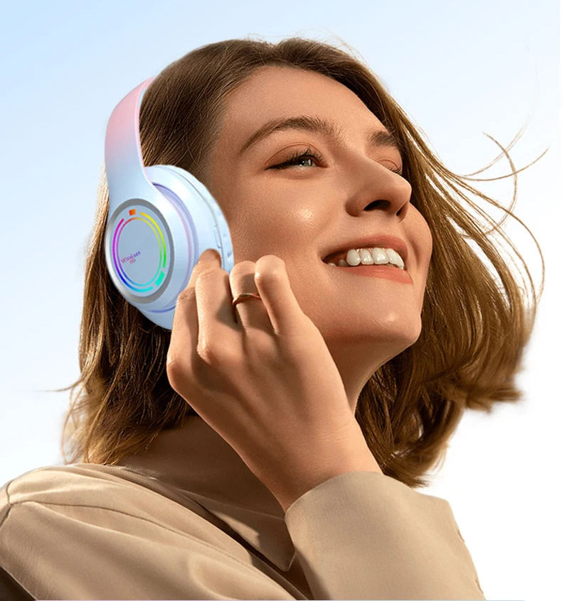 Auriculares Bluetooth Infantiles con Luces LED y Micrófono
